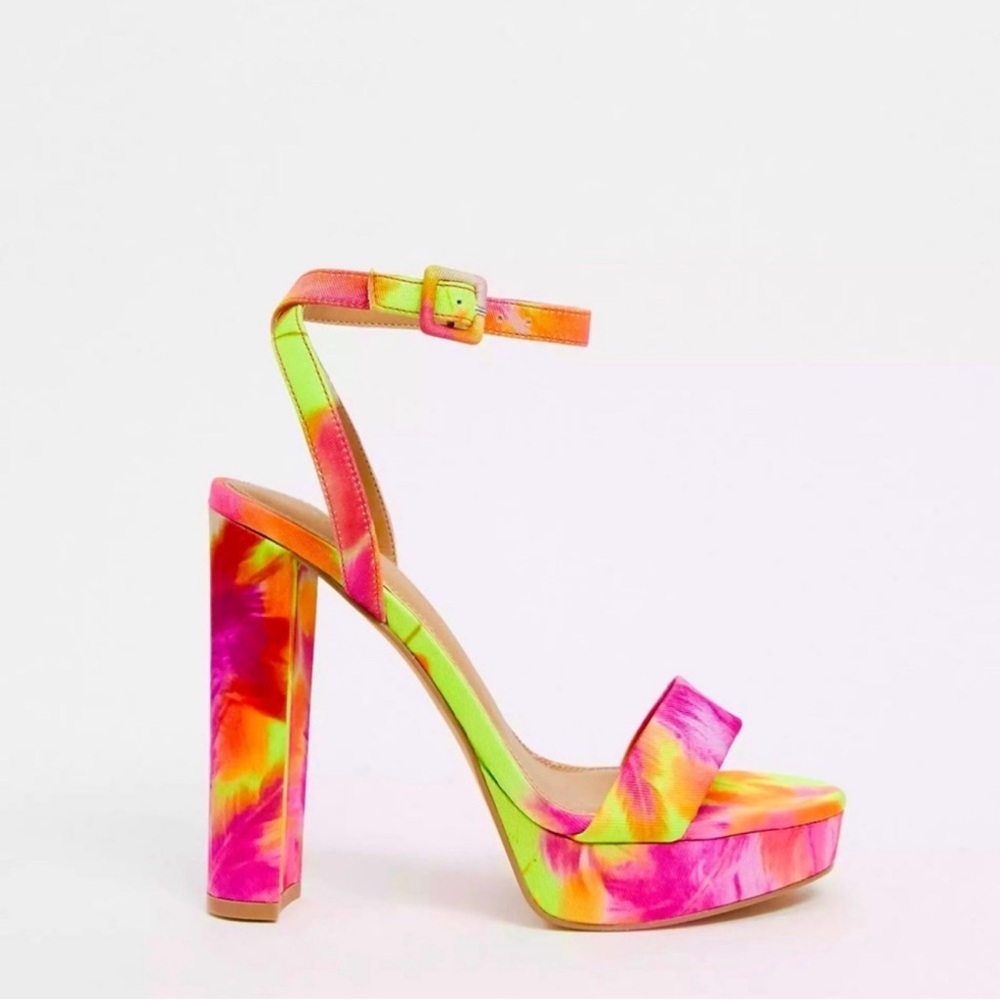Asos "Nutshell" Platform Barely There Floral Wate… - image 2